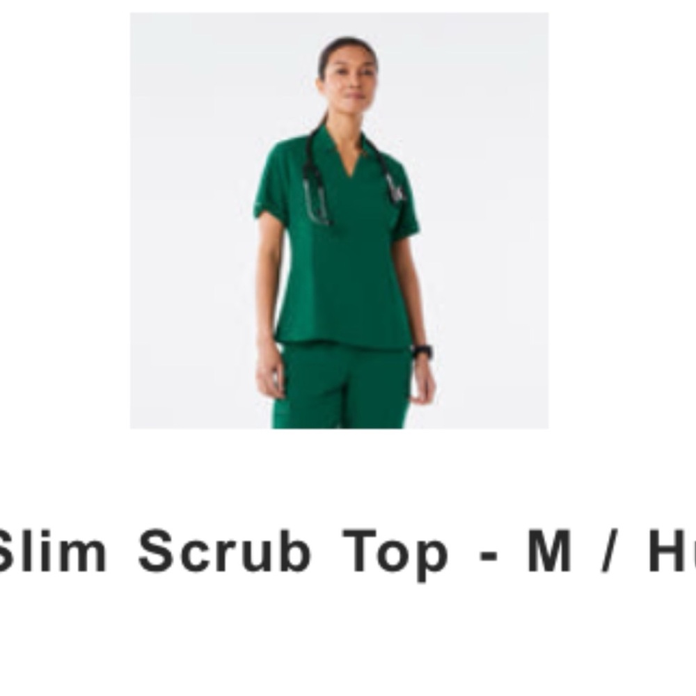 Brand new scrub tops. Selling because we I can’t fit the tops